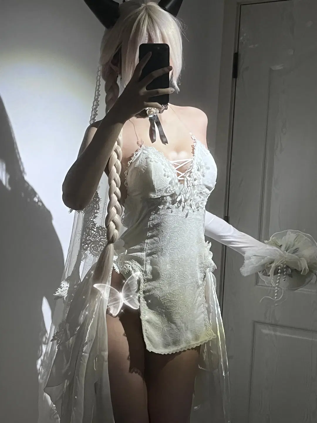 碧蓝航线, 二次元cos, 誓约花嫁, 尾张cos, 婚纱试衣