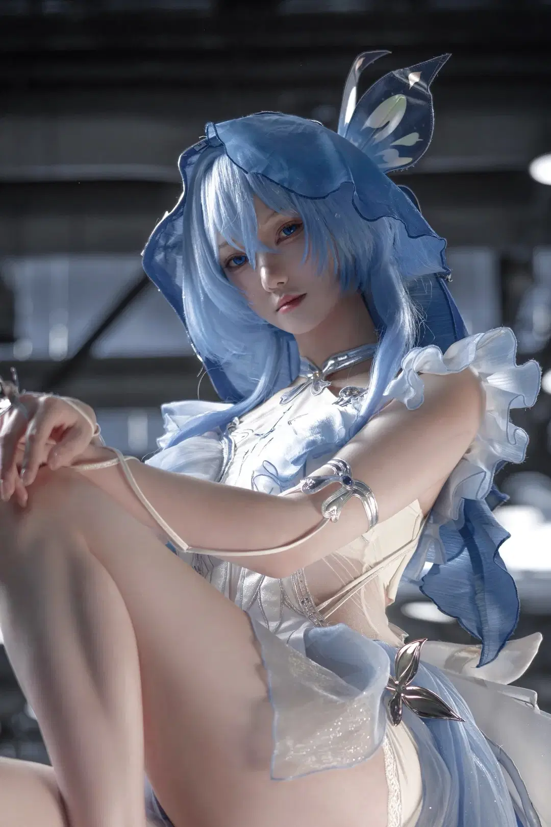 【守岸人cos】鸣潮展馆的蓝色梦幻 - 只要三分糖 - 第2张