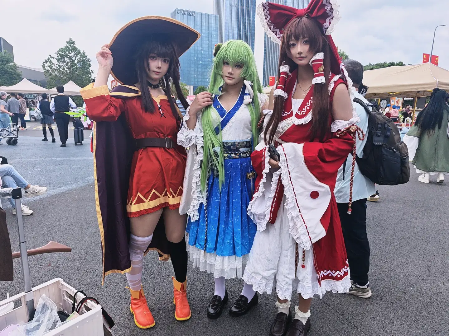 【東風谷早苗cos】東方Project世界線漫展，綠髮白絲元氣集郵 - 暮山紫薯 - 第5張