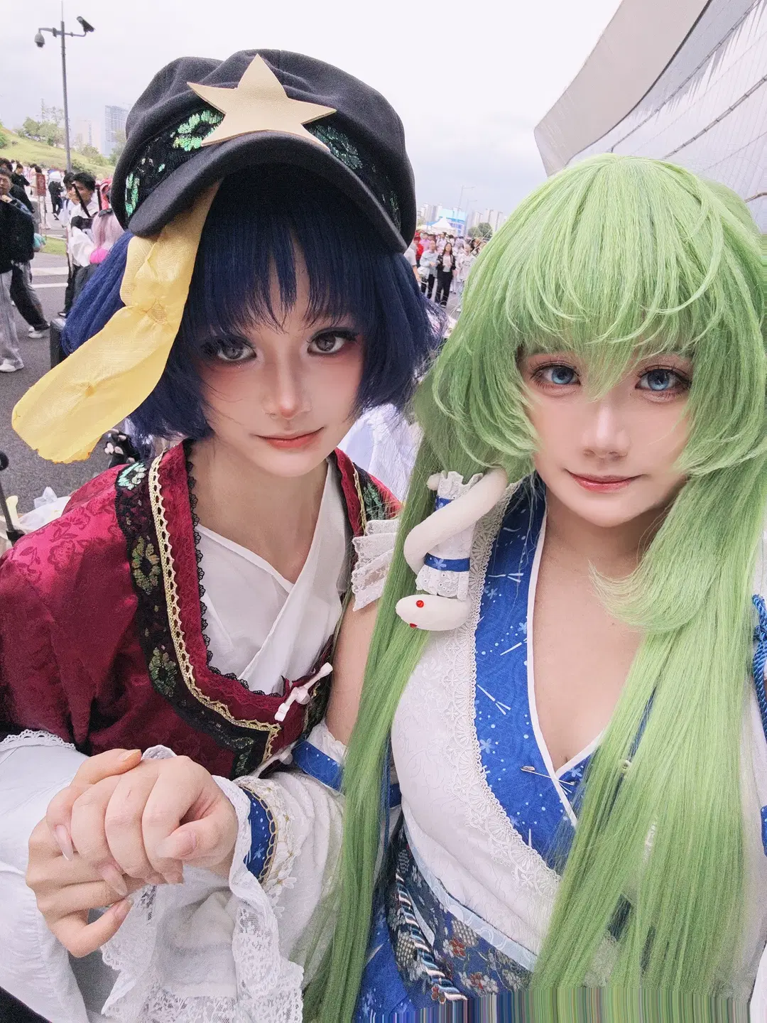 【東風谷早苗cos】東方Project世界線漫展，綠髮白絲元氣集郵 - 暮山紫薯 - 第6張