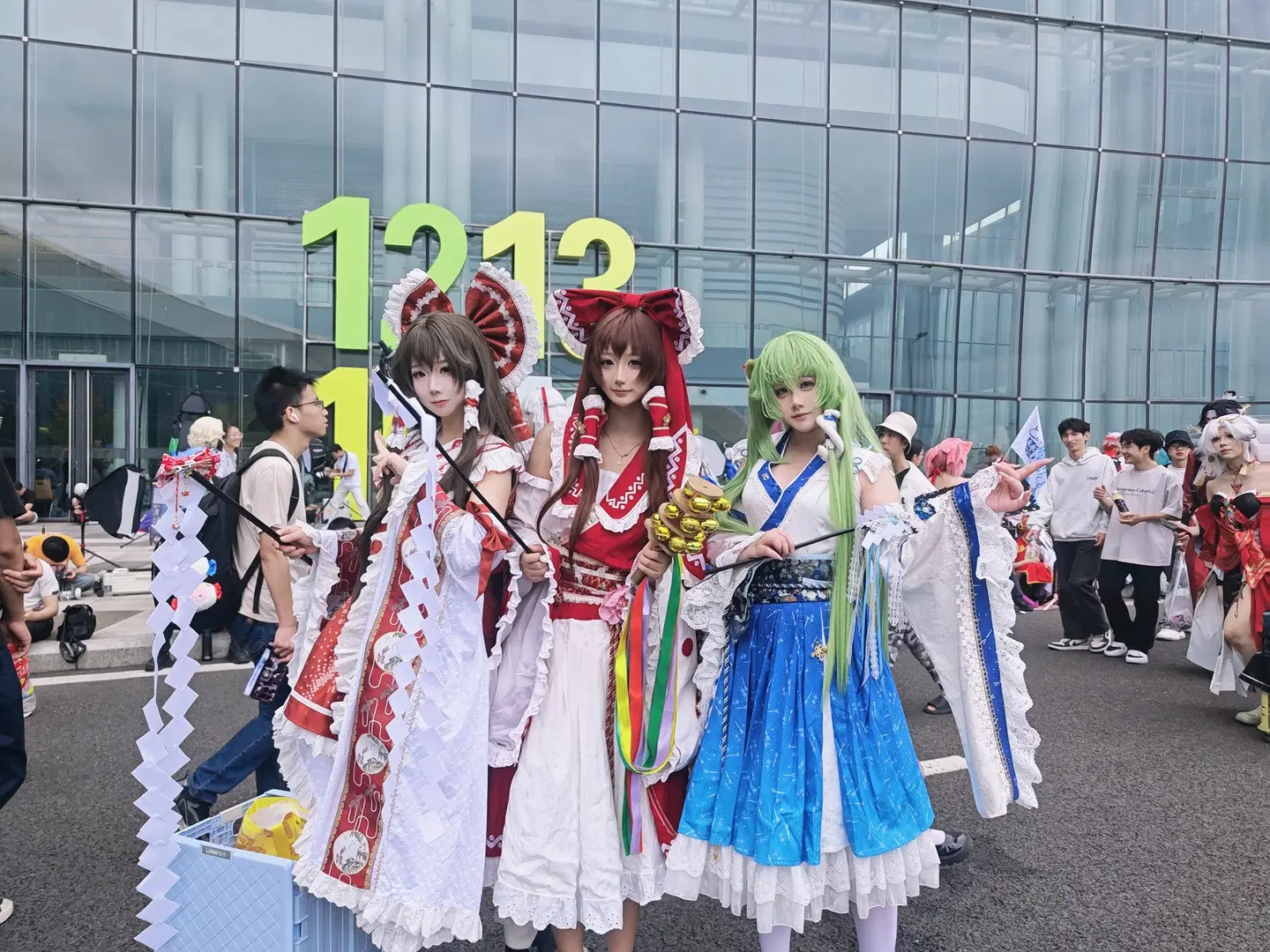【東風谷早苗cos】東方Project世界線漫展，綠髮白絲元氣集郵 - 暮山紫薯 - 第7張