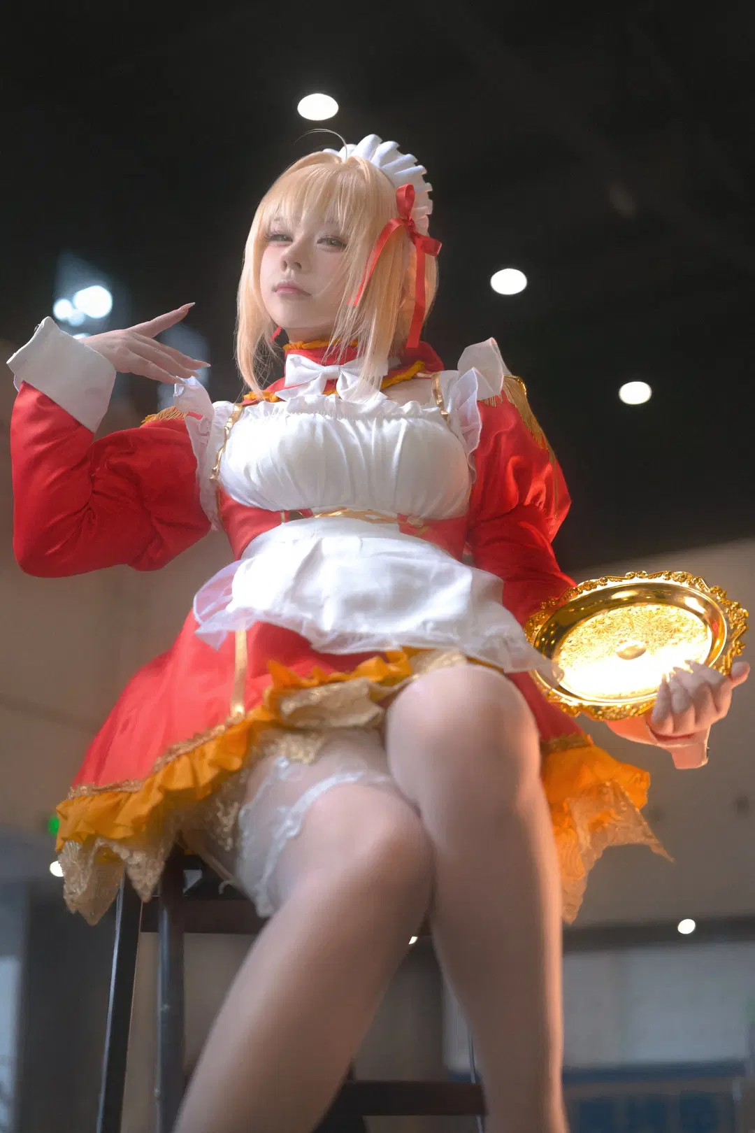 Fate, 女仆装, FGO, 白丝, 尼禄克劳狄乌斯cos