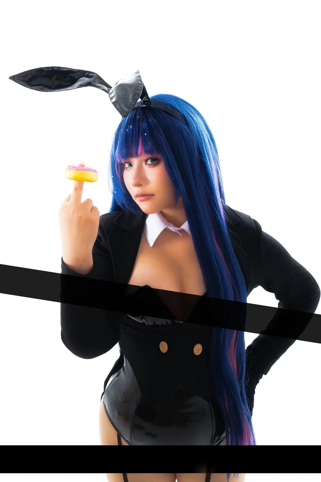 【Stocking cos】吊带袜天使的暗黑甜心兔女郎 - 暮山紫薯 - 第3张