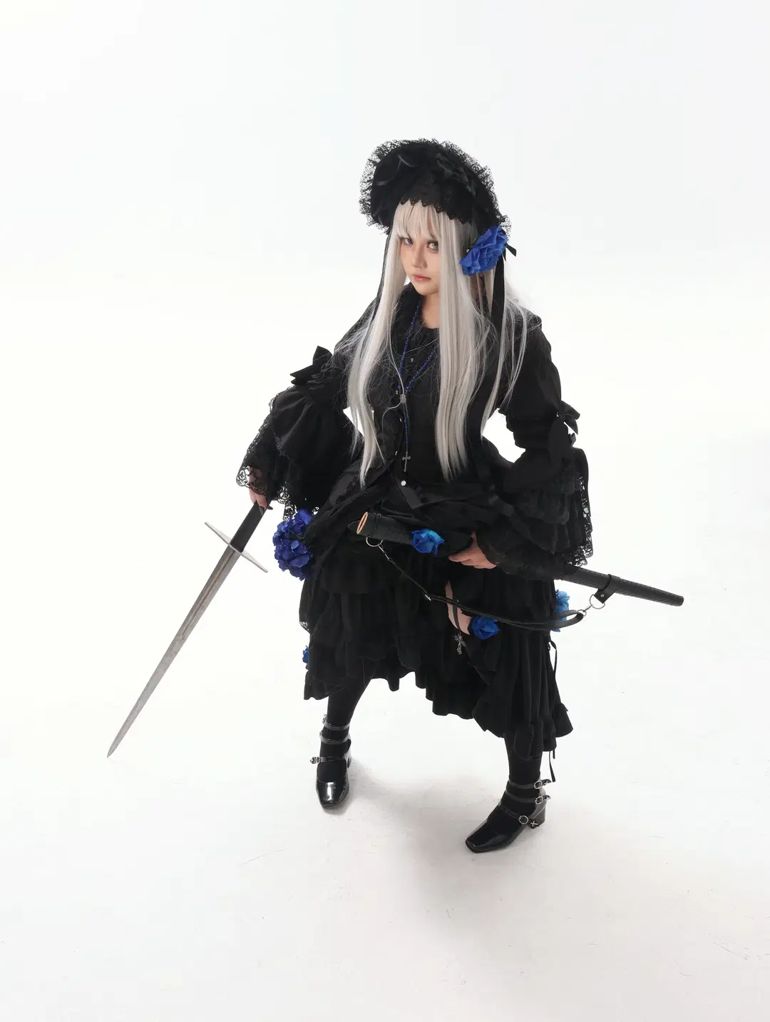 Dark gothic style cosplay