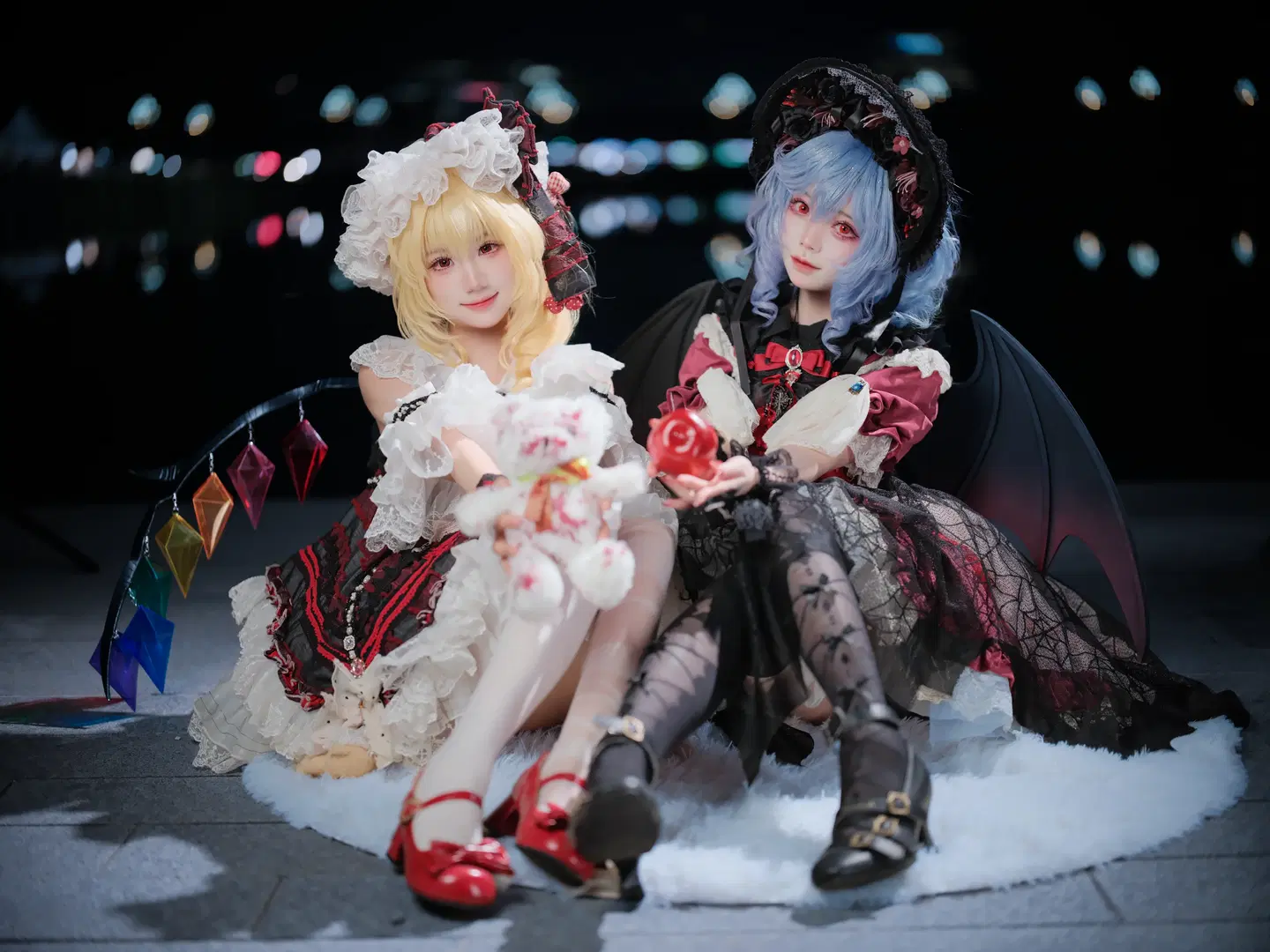 【蕾米莉亞cos】東方project紅魔館姐妹的夜間場照 - 另一个岁岁 - 第3張