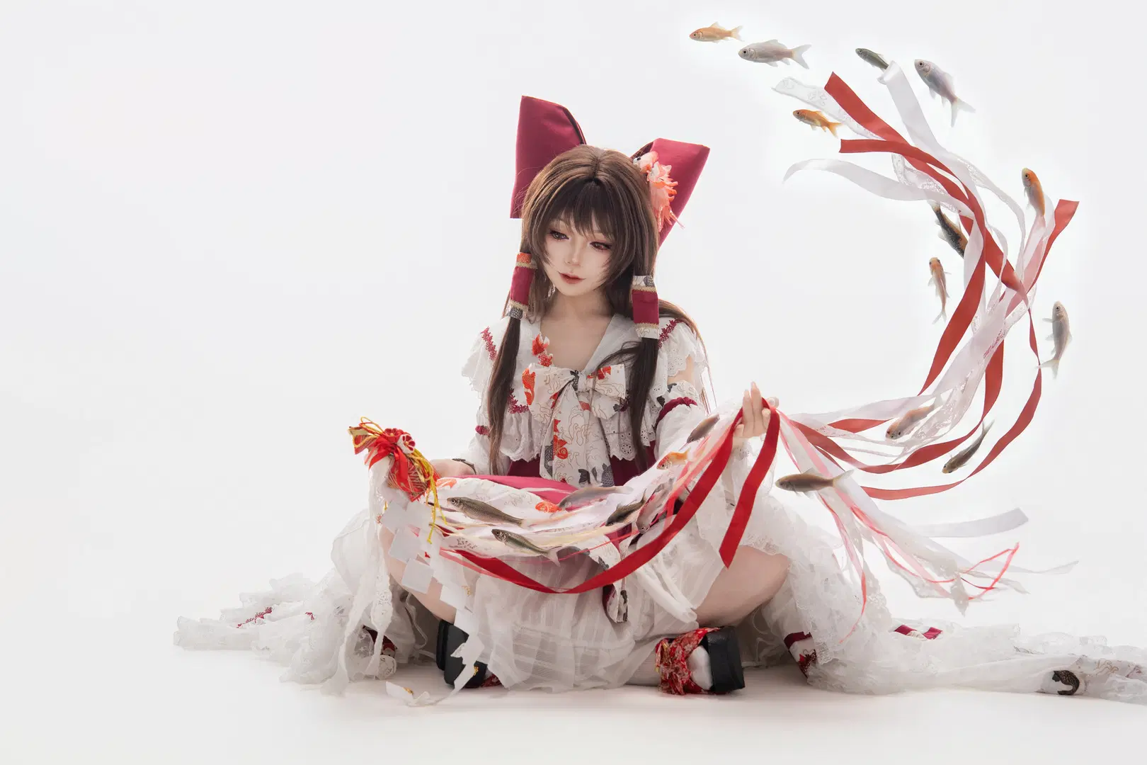 【博丽灵梦cos】东方project二设，愿者上钩 - 另一个岁岁 - 第3张