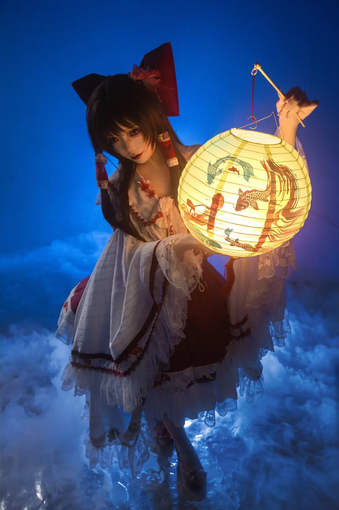 【博丽灵梦cos】东方二设，水与光影的幻想交织
