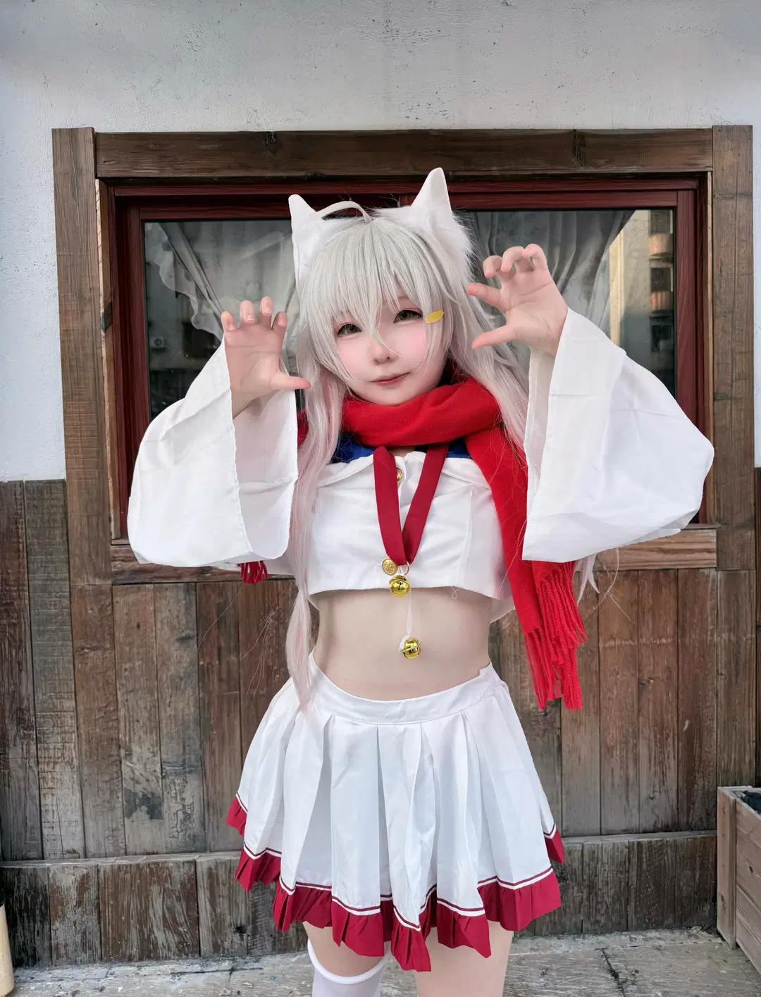 【小黑cos】樱花萌放里的俏皮猫耳少女 - 打酱油的 - 第3张