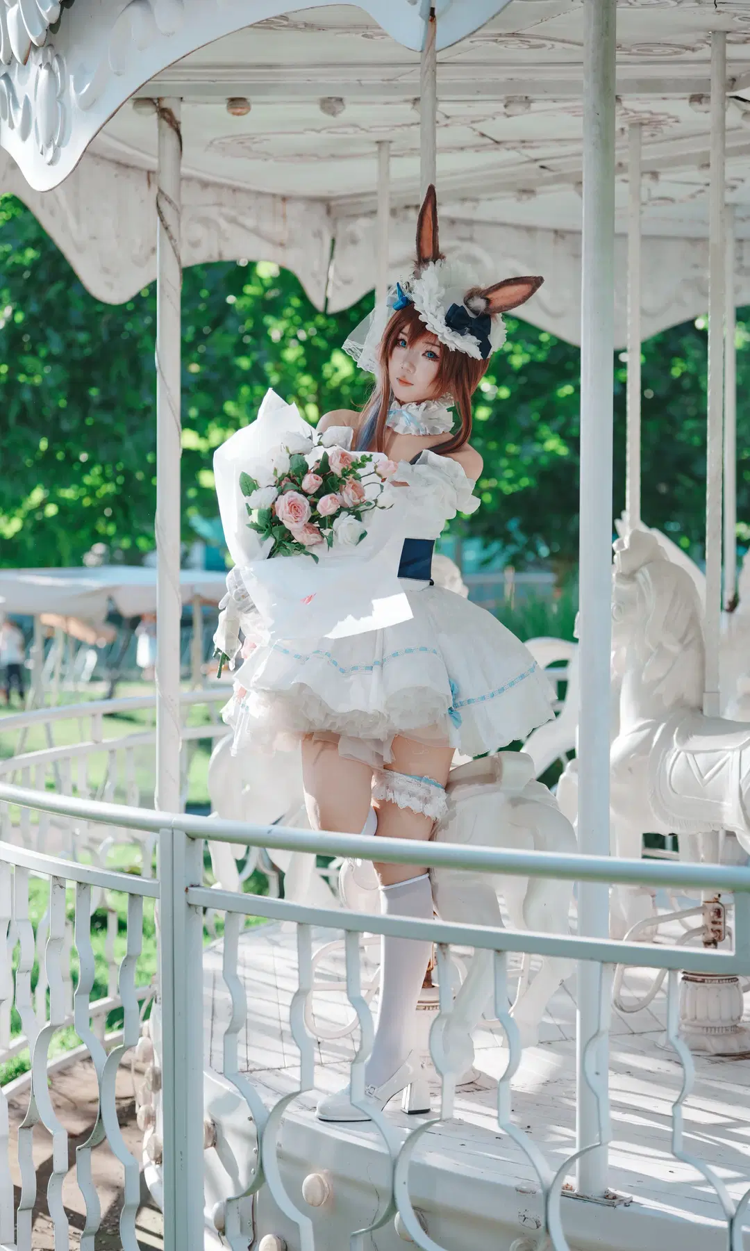 【阿米婭cos】明日方舟花嫁同人，自然光下的綿羊牧場記錄 - 蓝桥desu - 第6張