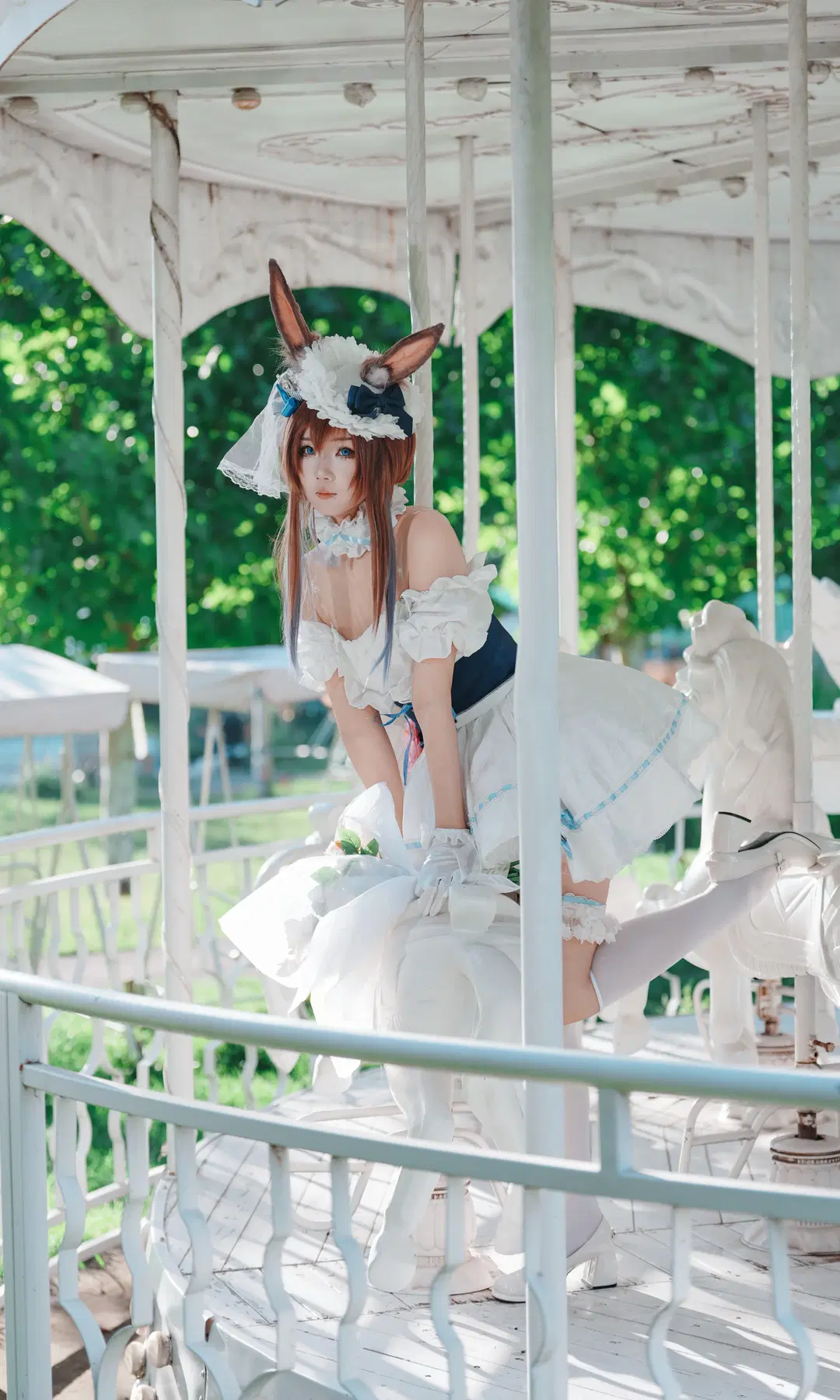 【阿米婭cos】明日方舟花嫁同人，自然光下的綿羊牧場記錄 - 蓝桥desu - 第7張