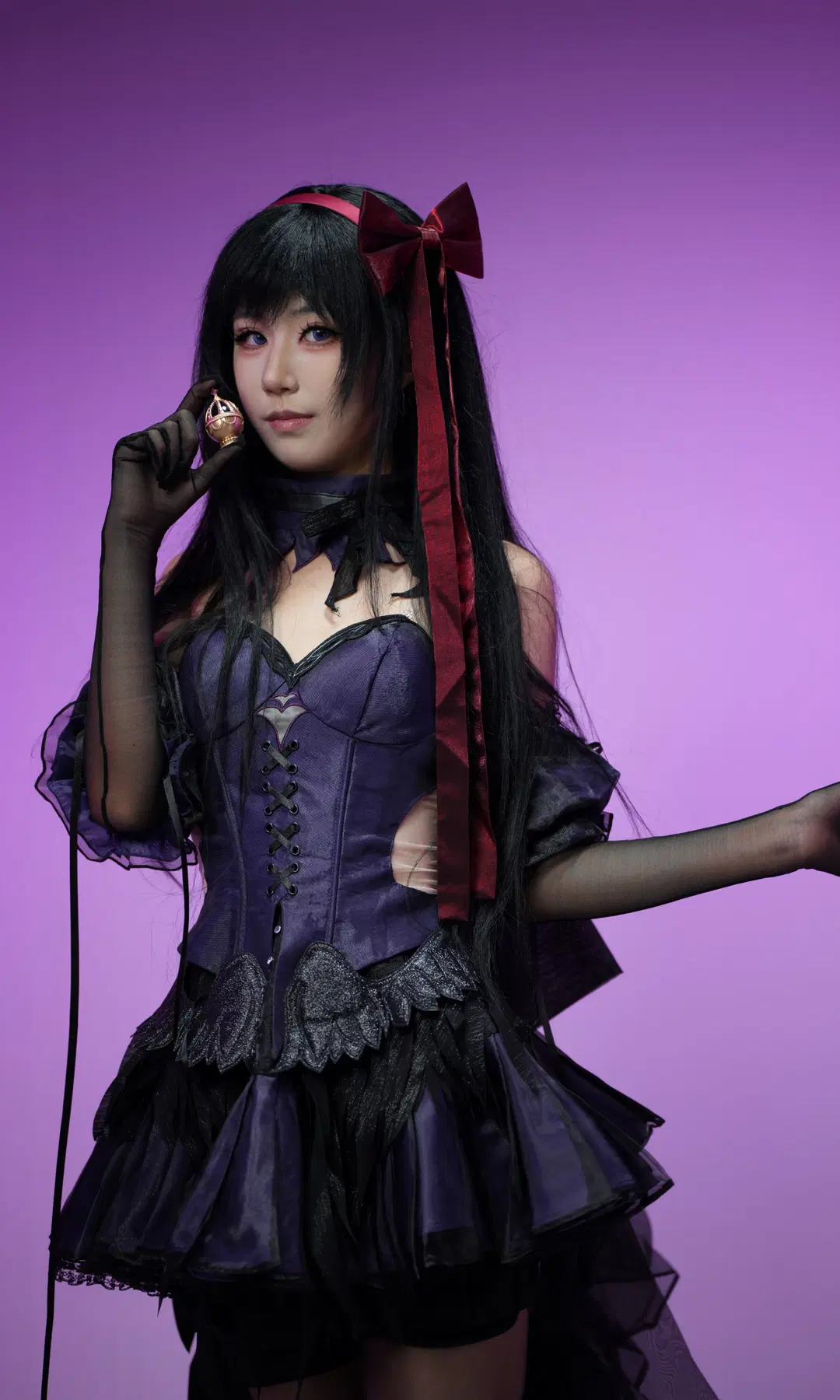 【曉美焰cos】魔法少女小圓暗黑哥特風正片 - 蓝桥desu - 第3張