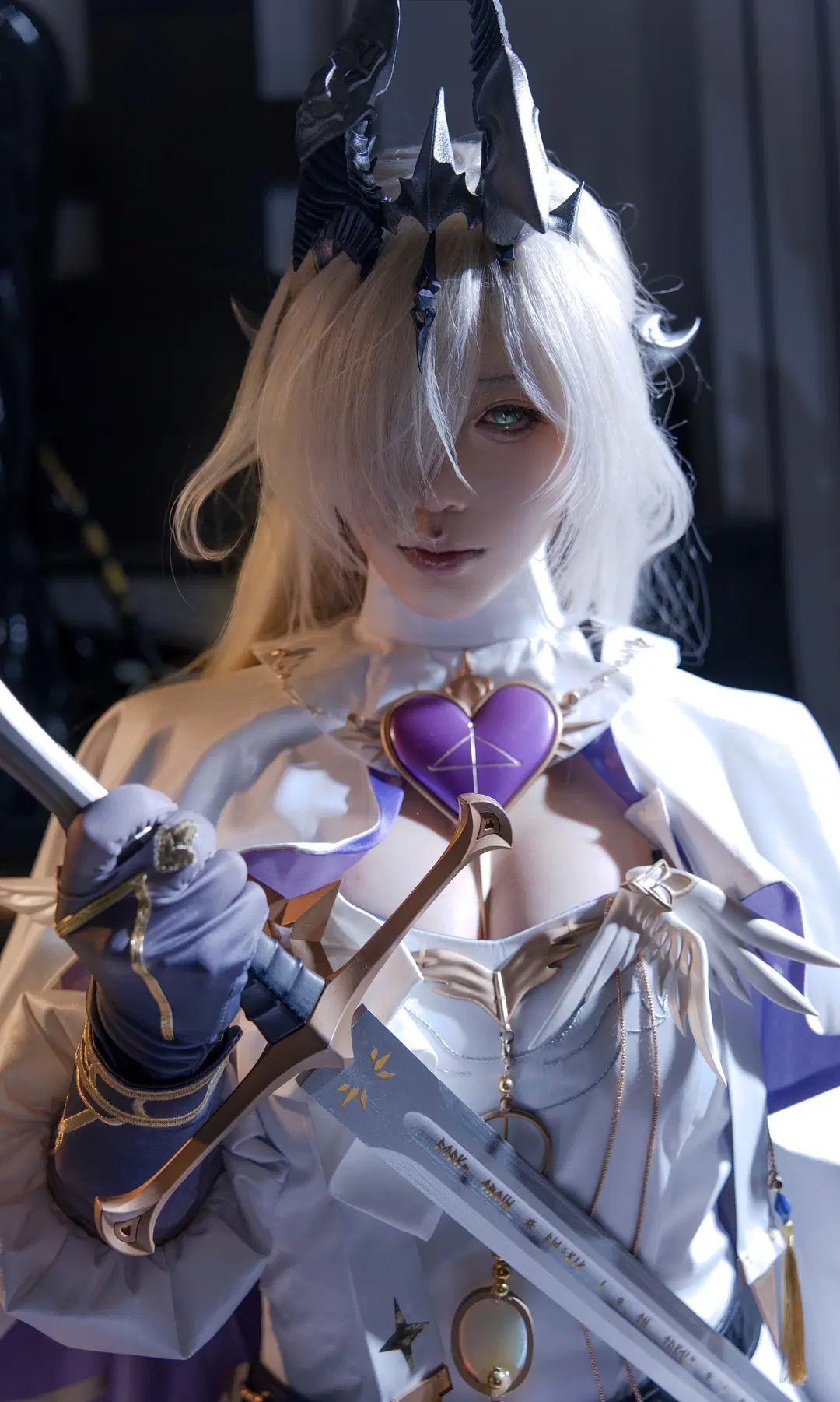 二次元, cosplay, 明日方舟, 奇幻风, 白发造型