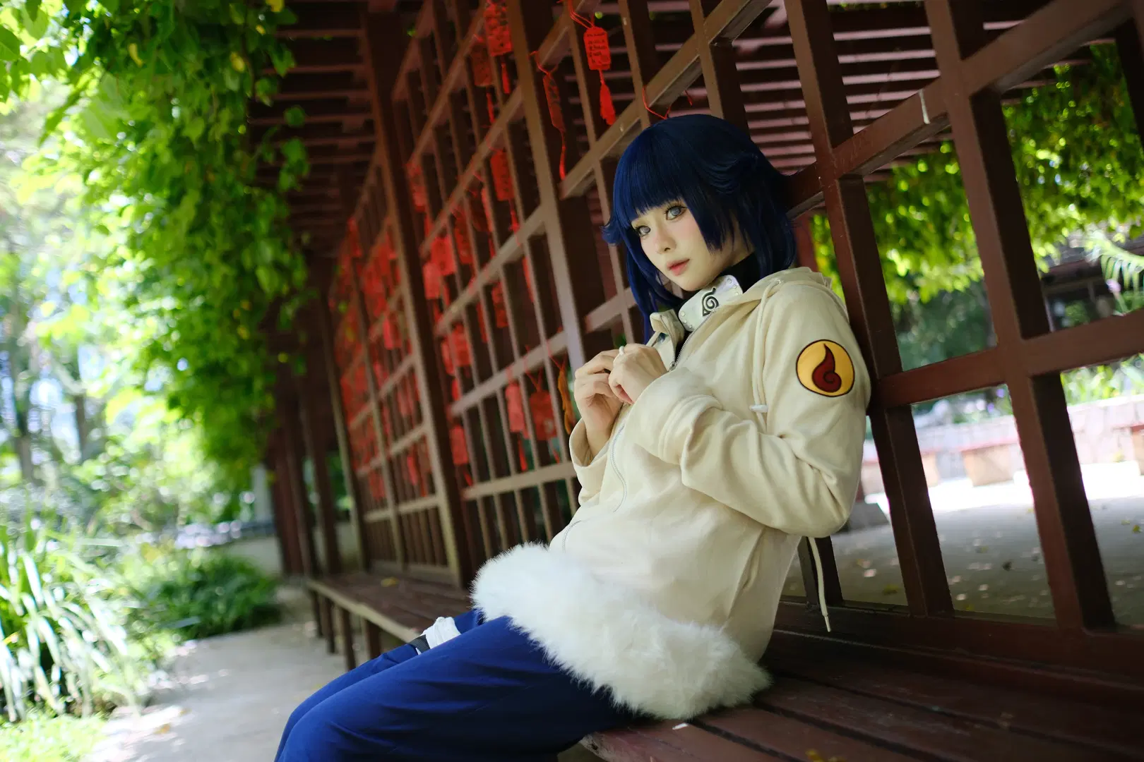 【Hinata cosplay】Naruto: Shenzhen Garden Light & Shadow Cosplay photoshoot by 夏沐会不会打光 - Image 5