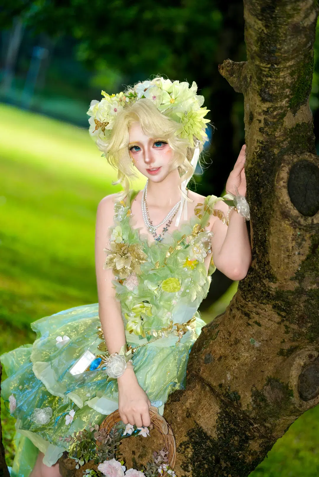 【庭師コスプレ】『Identity V 第五人格』深センの森で紡ぐ森のエルフ風写真 - 夏沐会不会打光 - 5枚目
