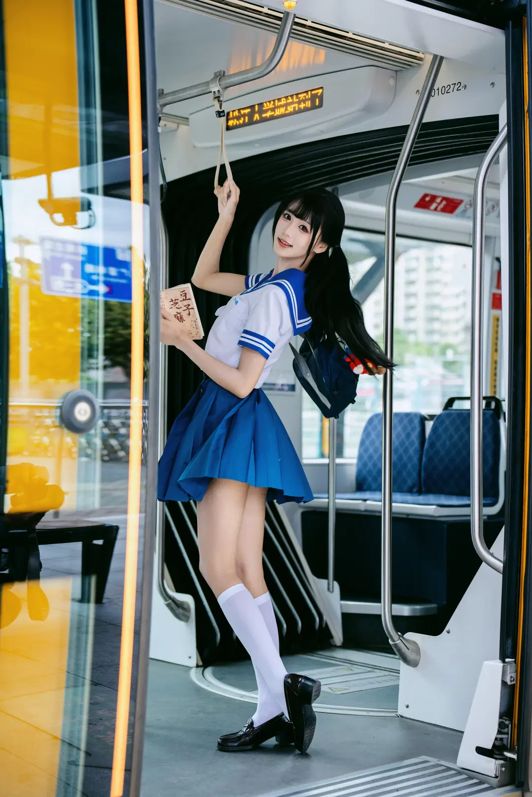 [JK uniform] Summer Tram and Sailor Uniform Daily Life