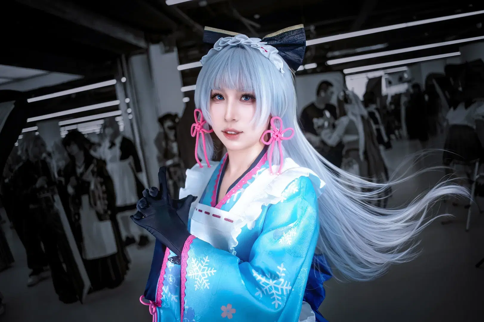 【神里绫华cos】原神大小姐的优雅瞬间，南京超电场场照
