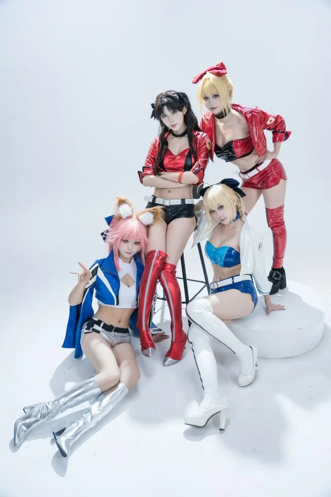FGO, 远坂凛cos, Saber cos, 尼禄cos, 玉藻前cos
