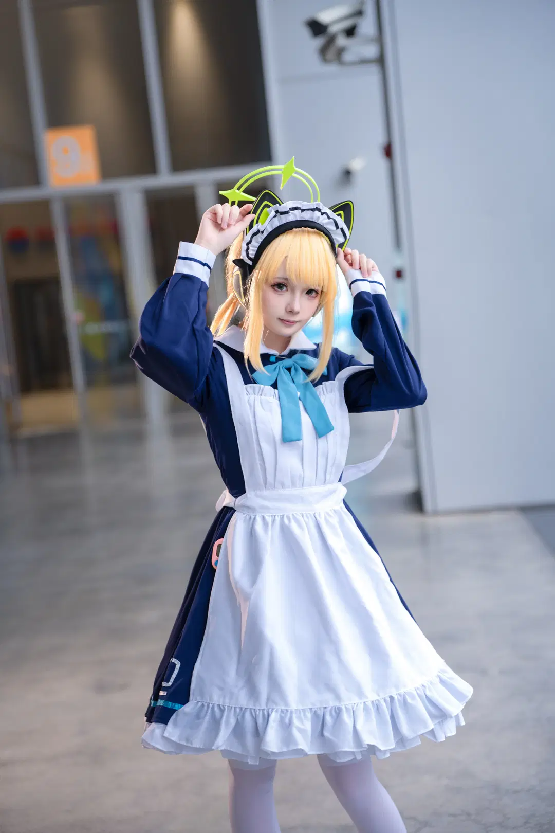 【才羽綠cos】蔚藍檔案女僕小綠上海漫展返圖 - 远野咲夜2.0 - 第5張