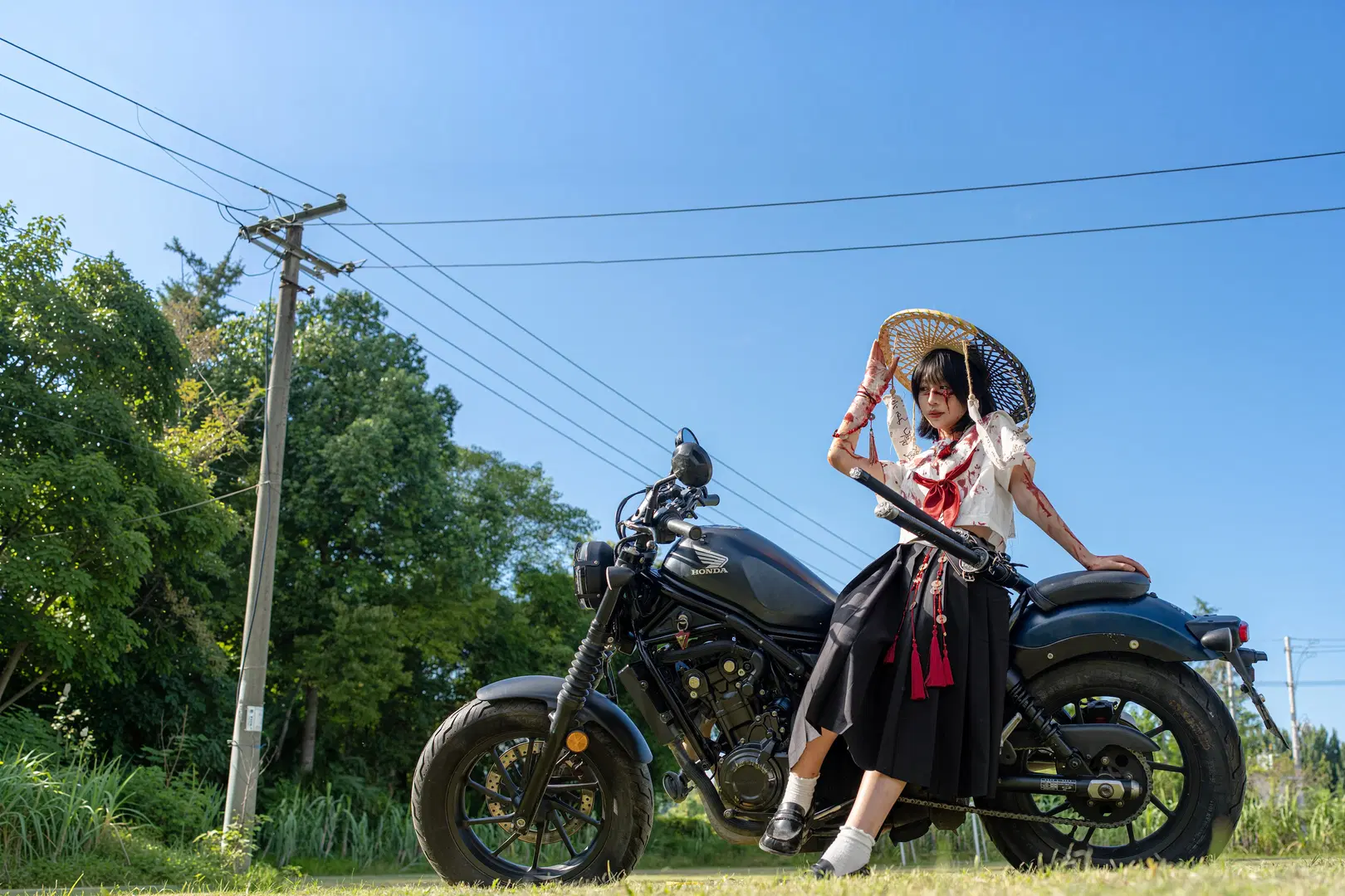 機車JK少女外景拍攝記錄 - 蒜Suan - 第2張