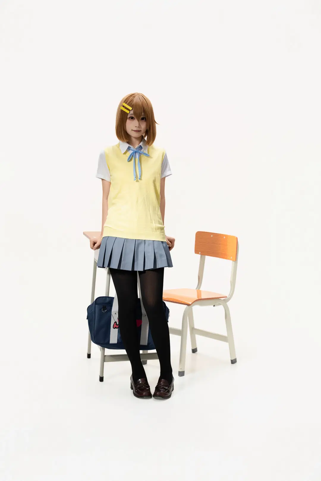 【平泽唯cos】轻音少女白棚动作参考，捕捉日常的灵动瞬间 - 蒜Suan - 第10张