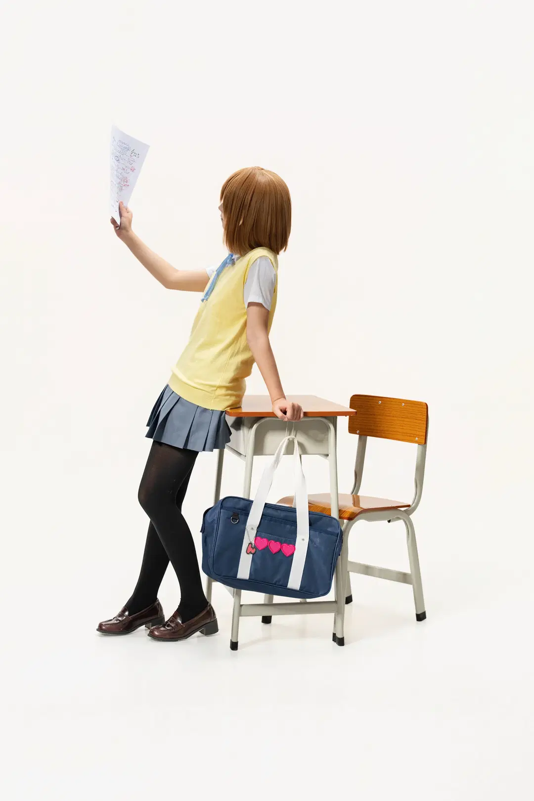 【平泽唯cos】轻音少女白棚动作参考，捕捉日常的灵动瞬间 - 蒜Suan - 第8张