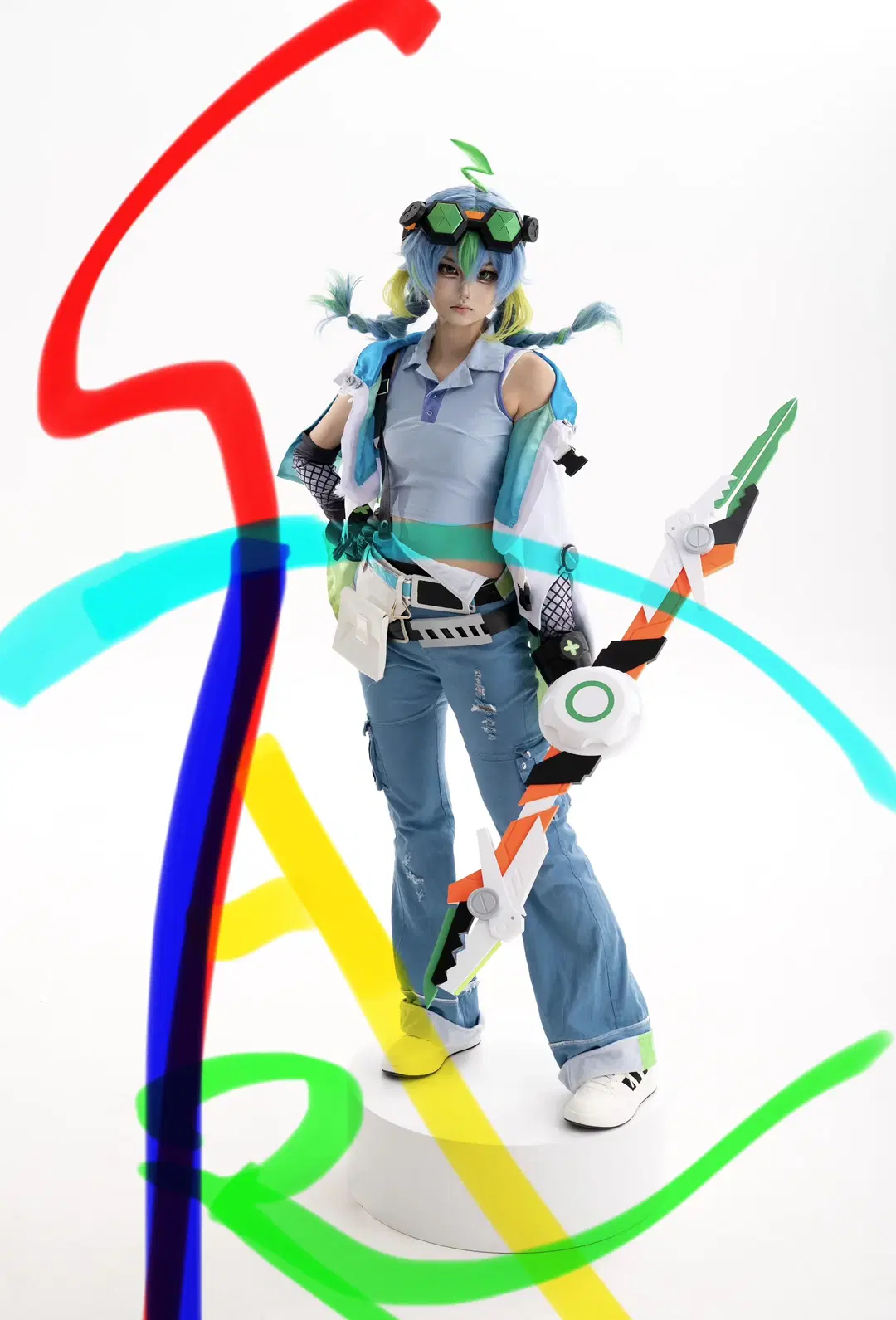【蚩姹コスプレ】白ホリ撮影で魅せるテックウェアの新境地 - 星亦如塵 - 5枚目