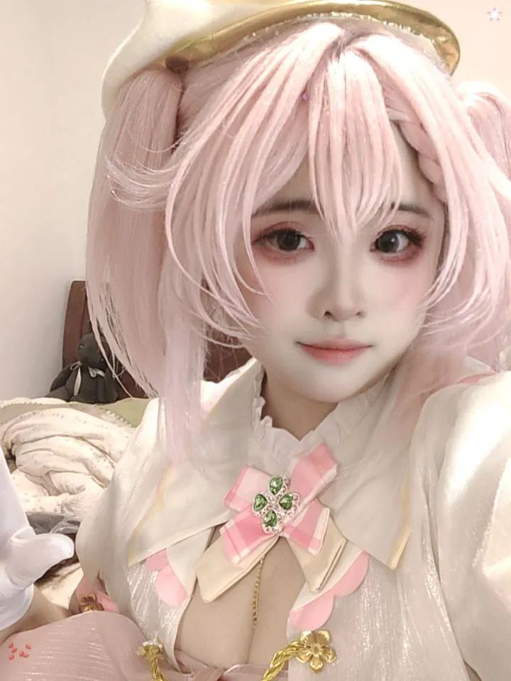 【永雛タフィー コスプレ】ピンクのツインテールとチェック柄スカートの二次元ファッション記録 - 瞌睡羊 - 2枚目