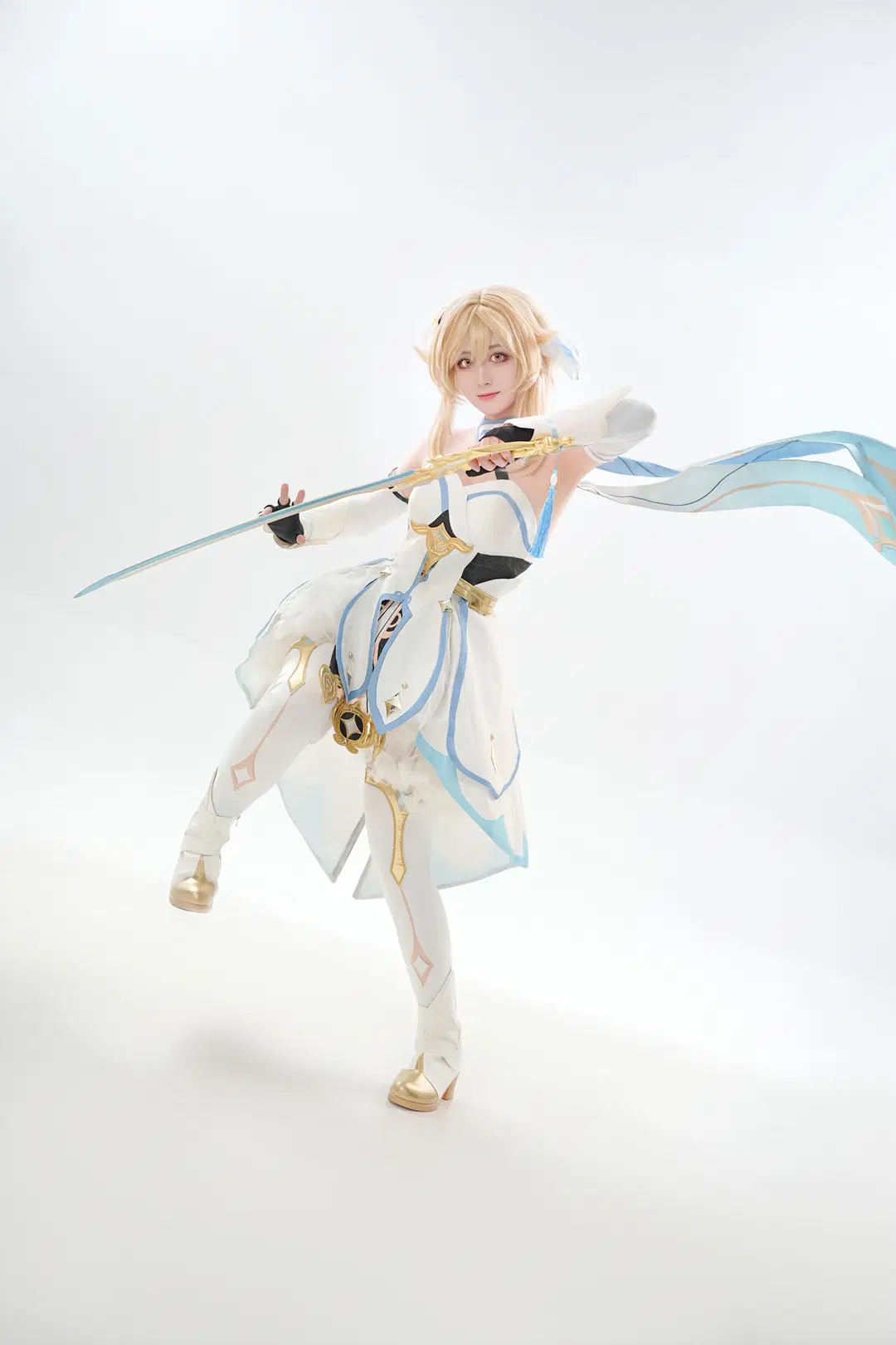 【蛍 コスプレ】『原神』旅人・蛍の剣士スタイル撮影シェア - 二莎莎 - 3枚目