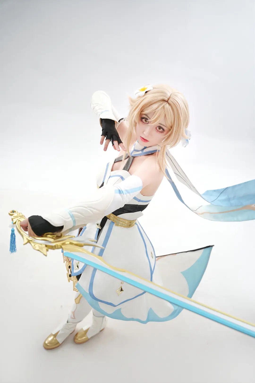 【蛍 コスプレ】『原神』旅人・蛍の剣士スタイル撮影シェア - 二莎莎 - 4枚目