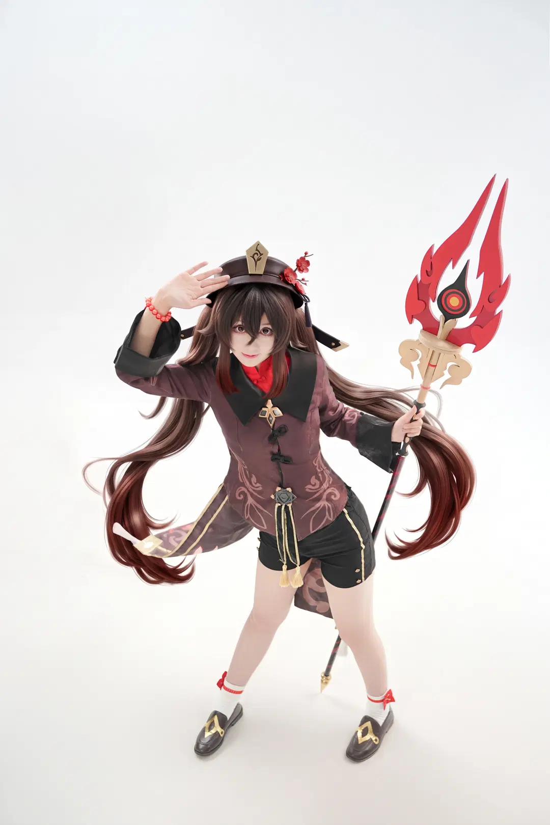 【胡桃cos】原神往生堂堂主，手持护摩之杖登场 - 二莎莎 - 第4张