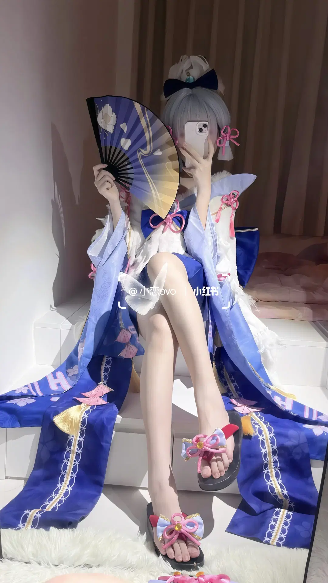 Genshin Impact, Kamisato Ayaka cosplay, Anime cosplay, White Heron Sakura, Kamisato Ayaka cosplay
