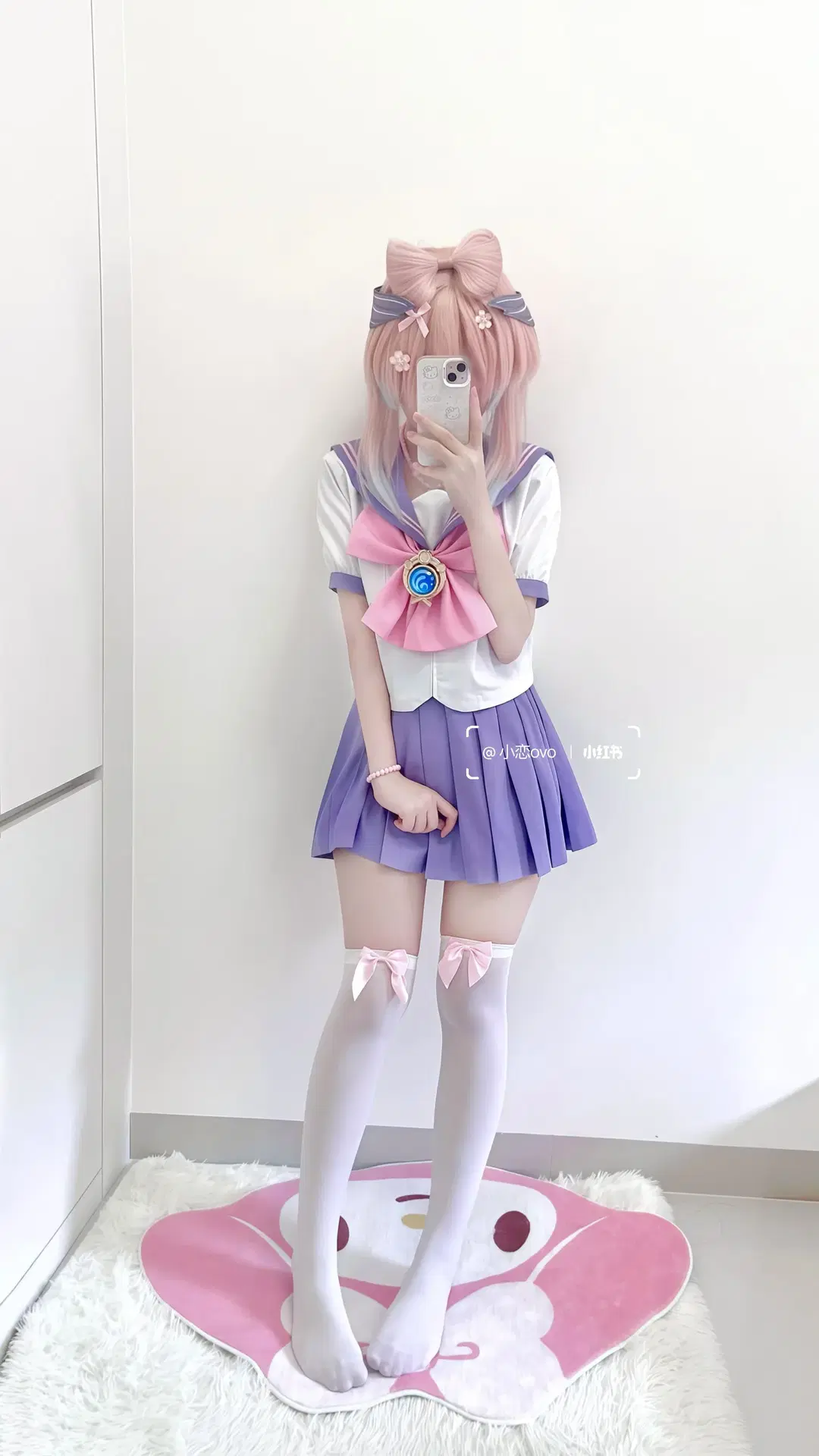 原神, 二次元少女, 珊瑚宫心海cos, 白丝, 心海私设