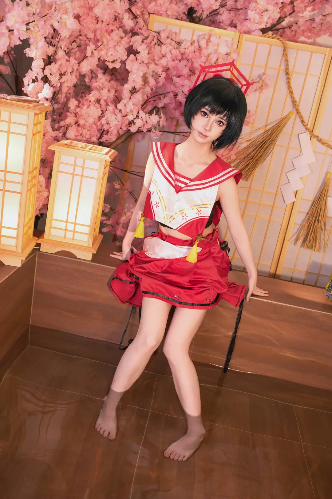 【春日椿cos】日式浴池边的安静时光 - 小雨幺幺零 - 第4张