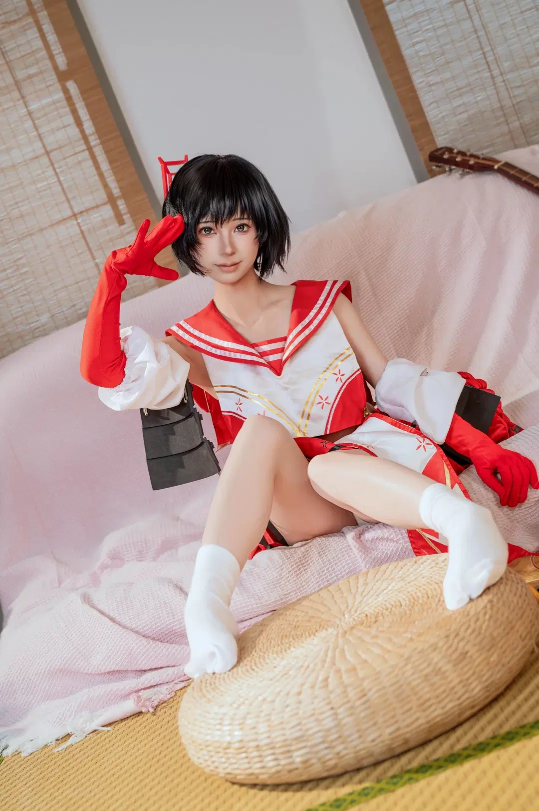 [Kasuga Tsubaki cosplay] Japanese Home-Style Ba Character Recreation by 小雨幺幺零 - Image 5