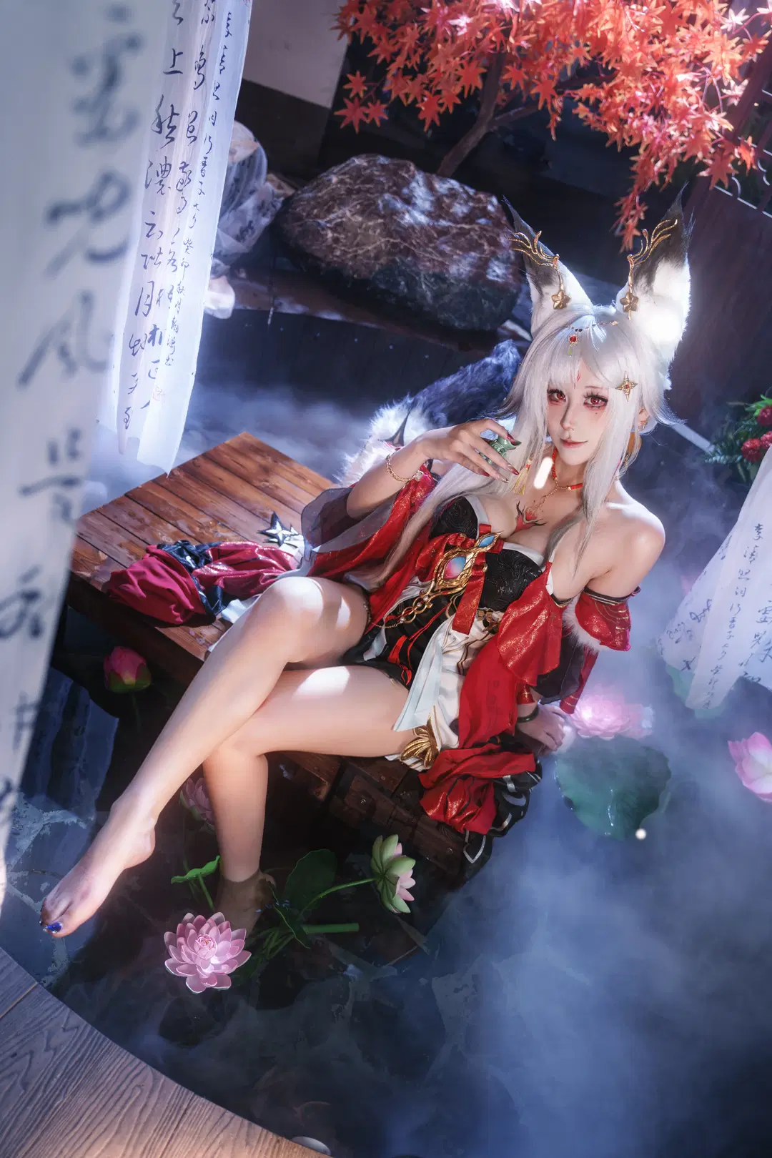 鸣潮, 二次元摄影, 古风cos, 心月狐cos, 狐狸大姐姐