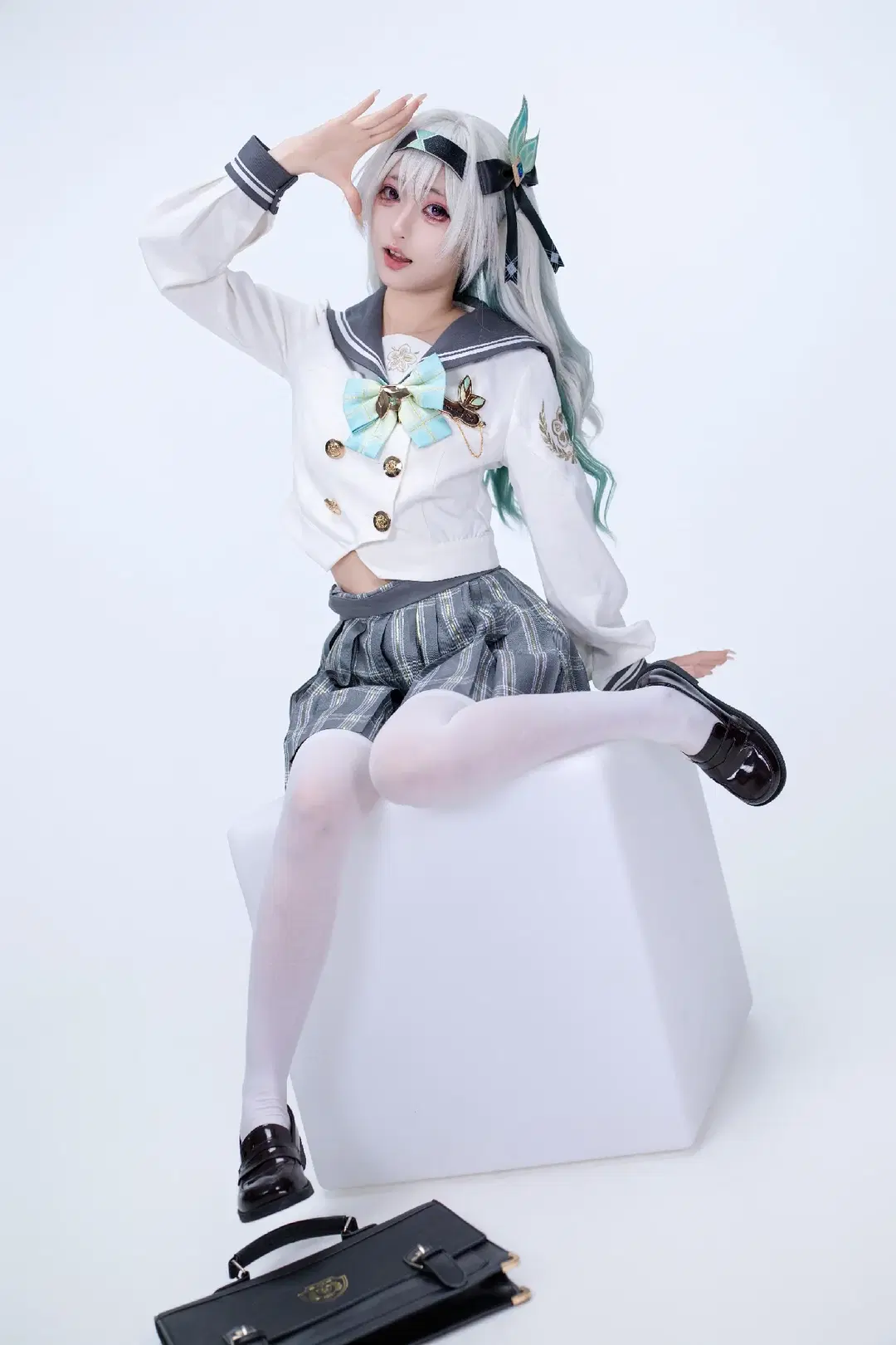 【流萤cos】崩坏星穹铁道校园制服拍摄记录 - 糟糕炒饭 - 第3张