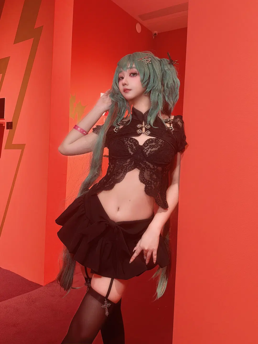 cosplay, 黑丝穿搭, LAM画展, 广州探展, 朋克辣妹风