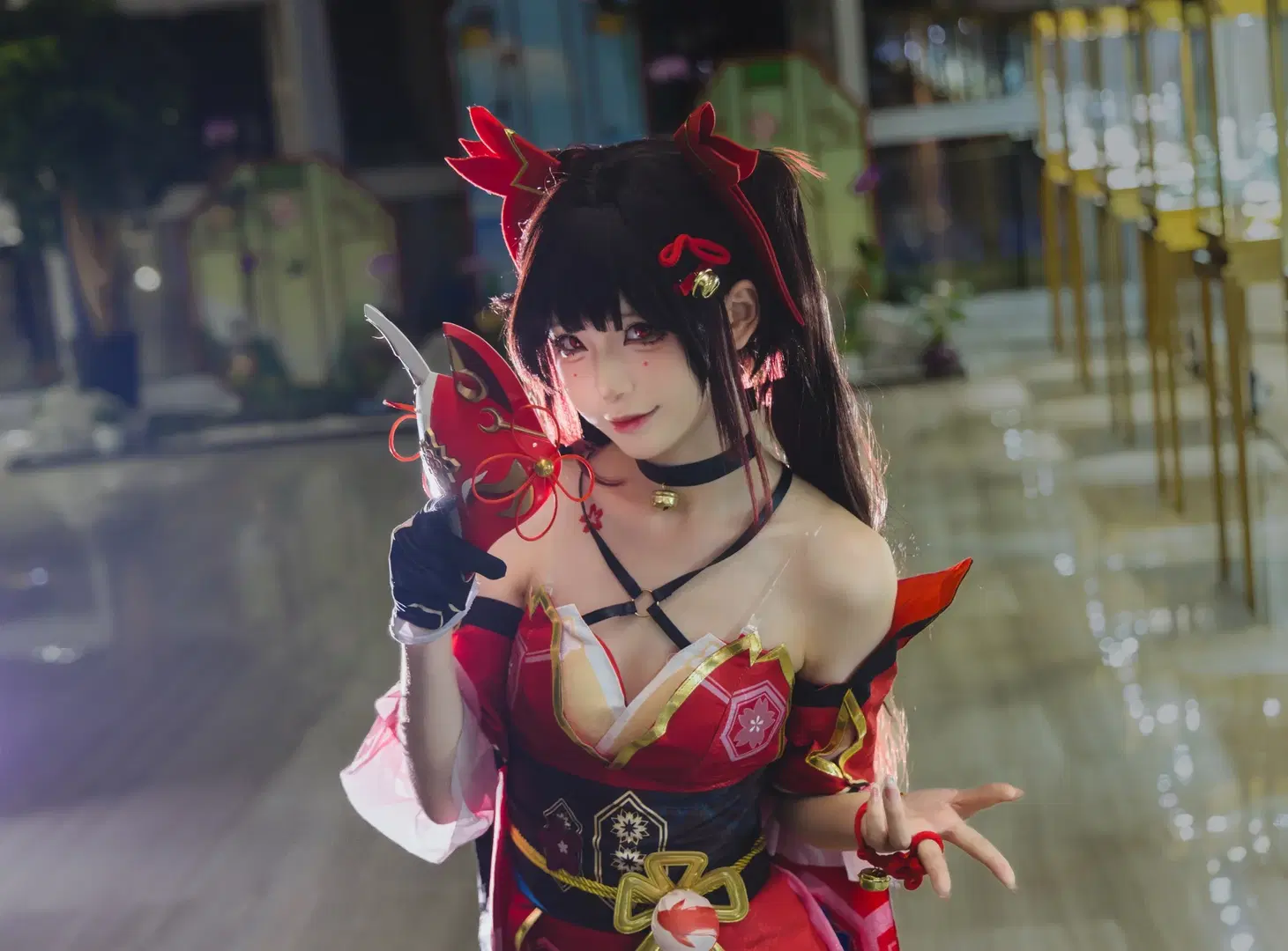 【花火cos】崩壞星穹鐵道，紅黑金交織的狡黠少女 - 无名ww - 第2張