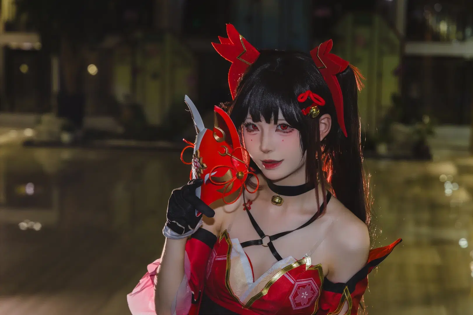 【花火cos】崩壞星穹鐵道，紅黑金交織的狡黠少女 - 无名ww - 第4張