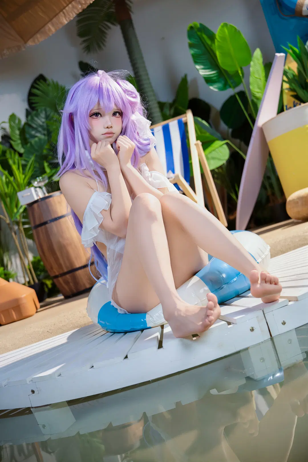 【独角兽cos】碧蓝航线夏日泳装，阳光沙滩的慵懒时光 - 无名ww - 第2张