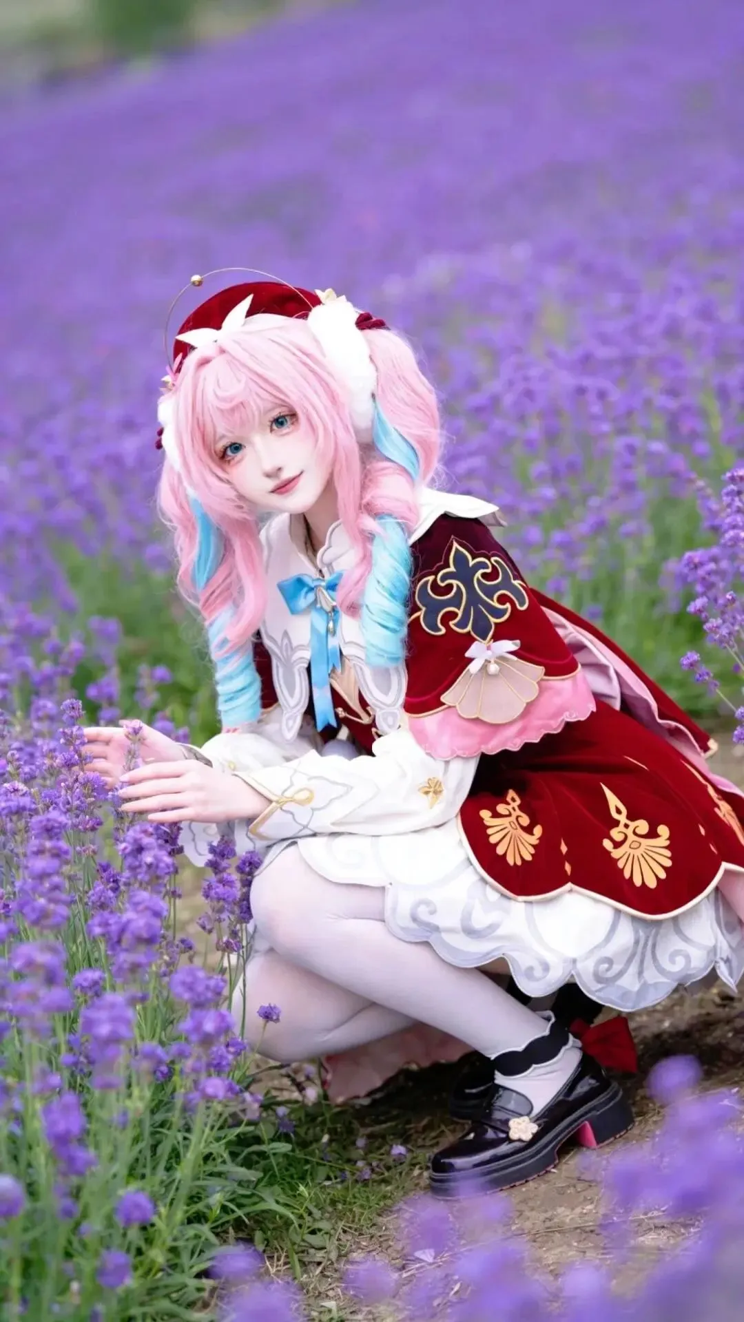 【风堇cos】崩坏星穹铁道在薰衣草田里的梦幻还原 - 小彭《星穹铁道》 - 第2张