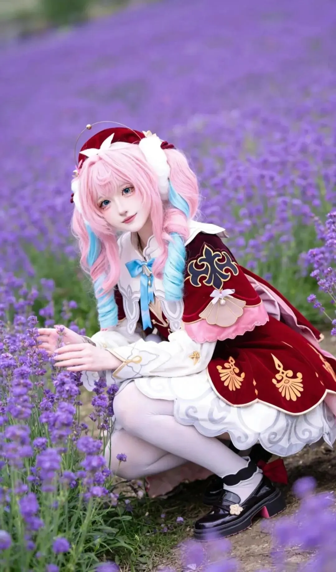 【风堇cos】崩坏星穹铁道在薰衣草田里的梦幻还原 - 小彭《星穹铁道》 - 第4张
