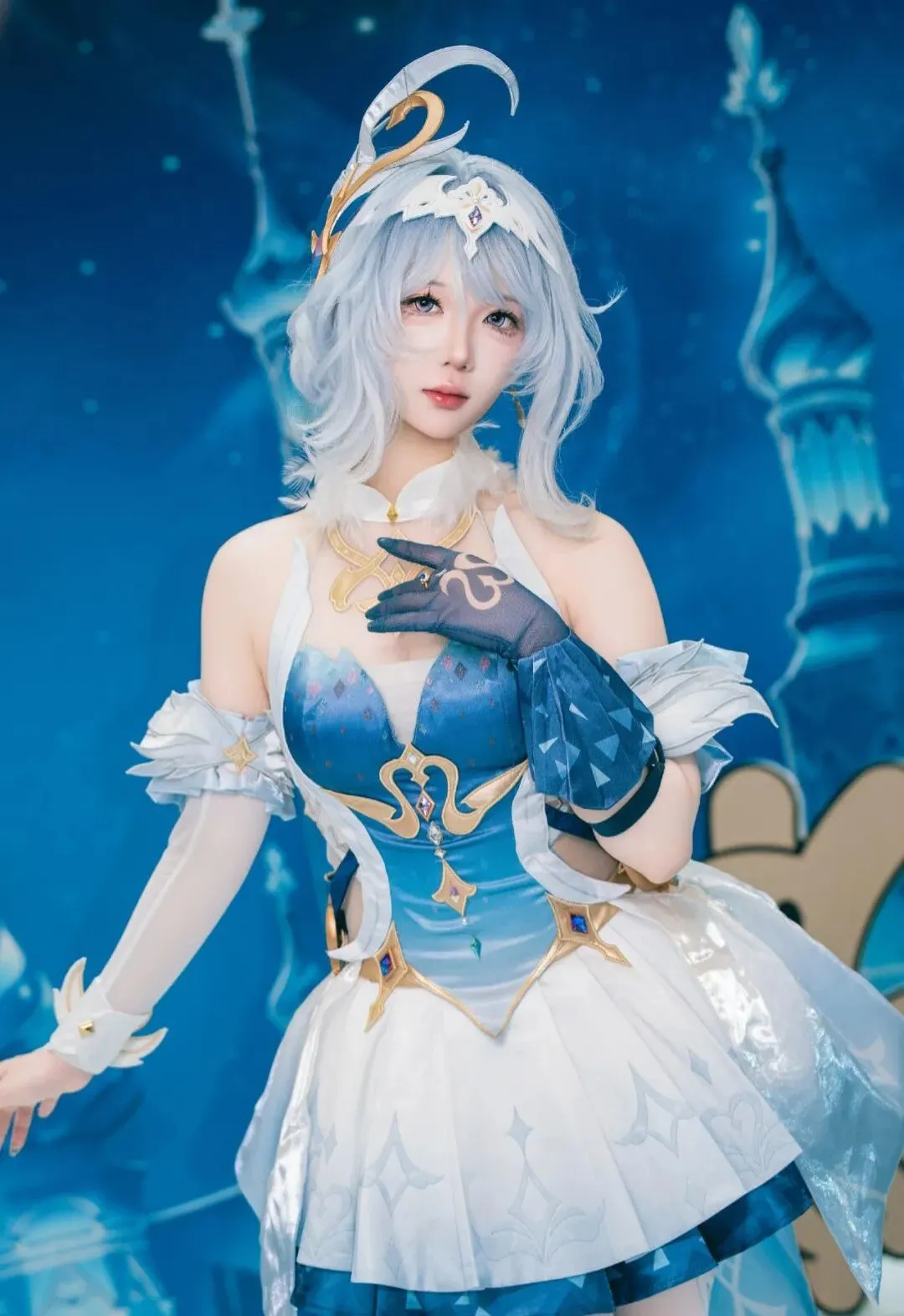 [Odette cosplay] Genshin Impact: Detailed Chronicle Behind the Frost and Snow Setting by 小彭《星穹铁道》 - Image 2