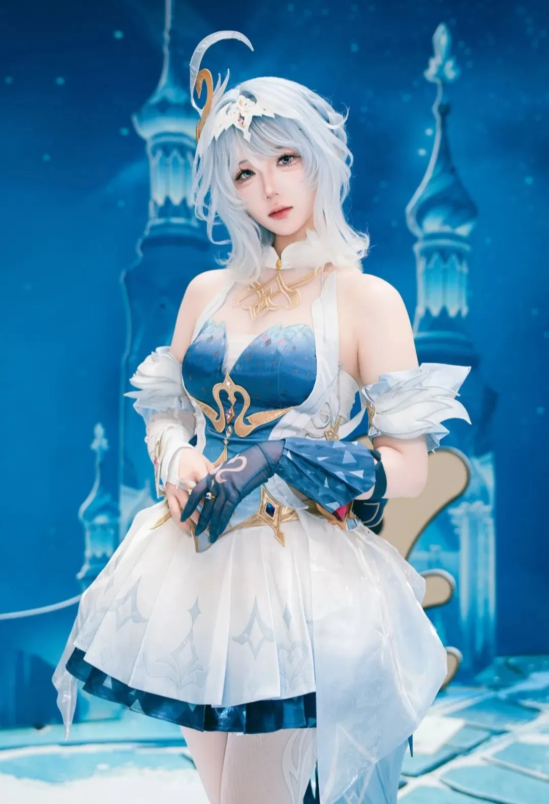 【奧黛塔cos】原神冰雪背景下的細節記錄