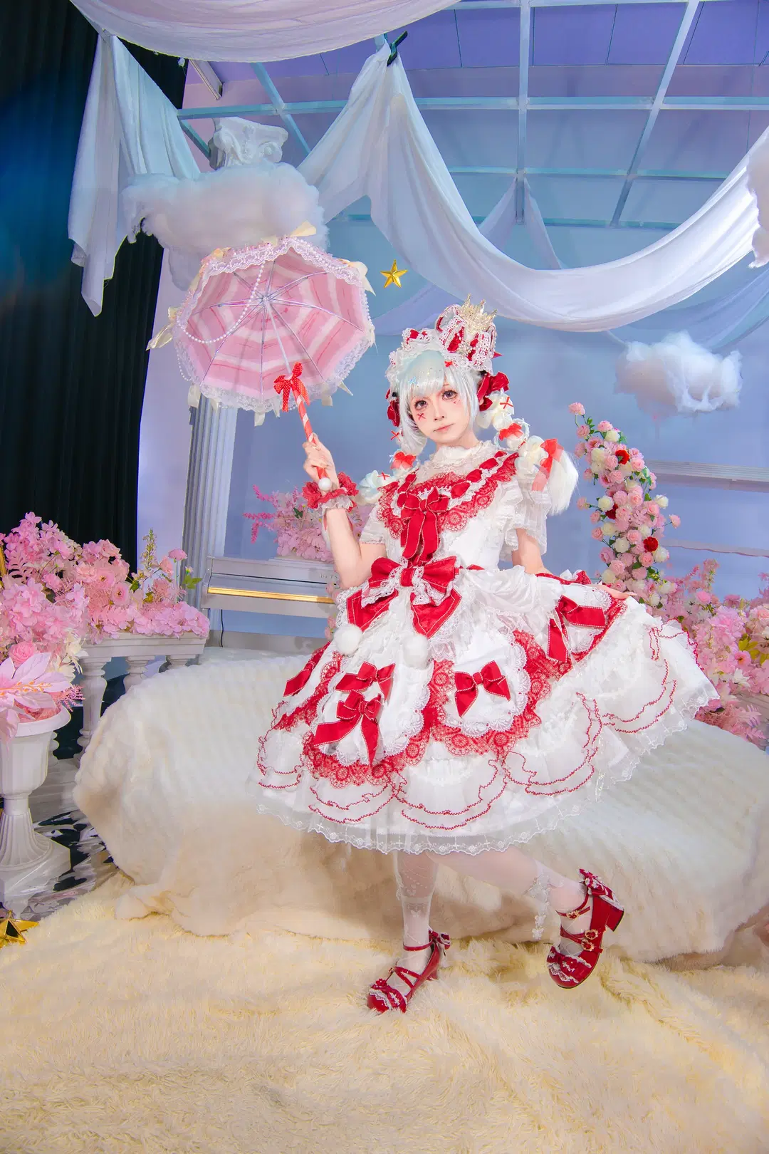 Elpress クリスマス H 赤白ロリィタ ロリコーデシェア - 优奈Nanako - 8枚目