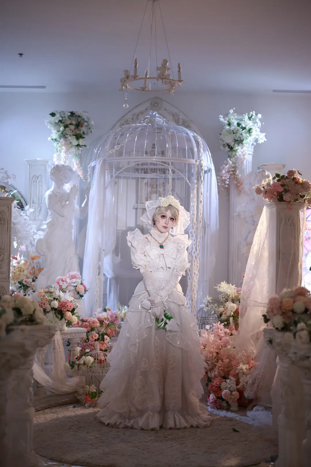 【红夫人cos】第五人格应许之日，白玫瑰与彩绘玻璃的圣洁誓约 - 米游妙妙屋COSPLAY - 第4张