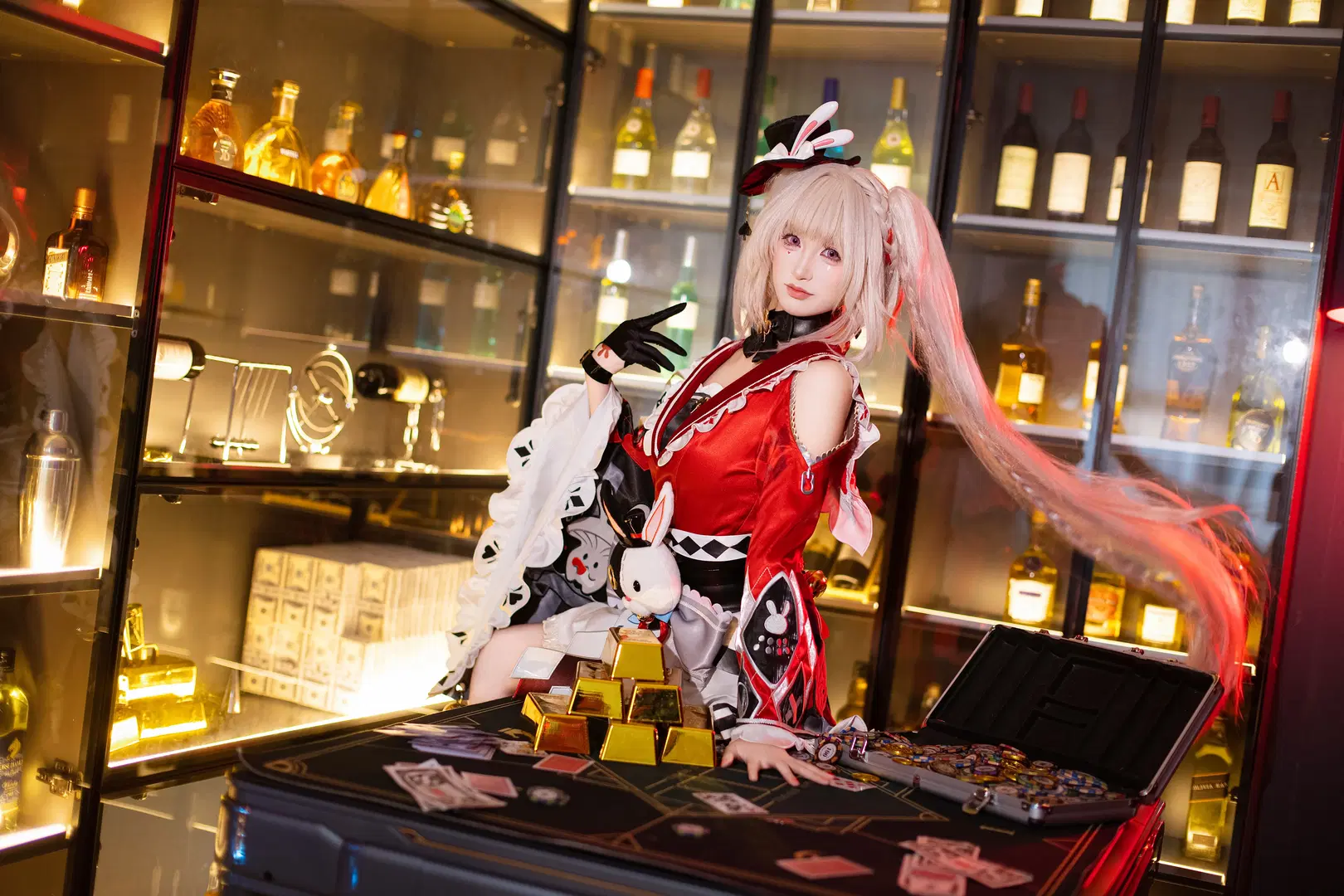cosplay, 二次元摄影, 崩坏星穹铁道, 火花cos, 扑克牌元素
