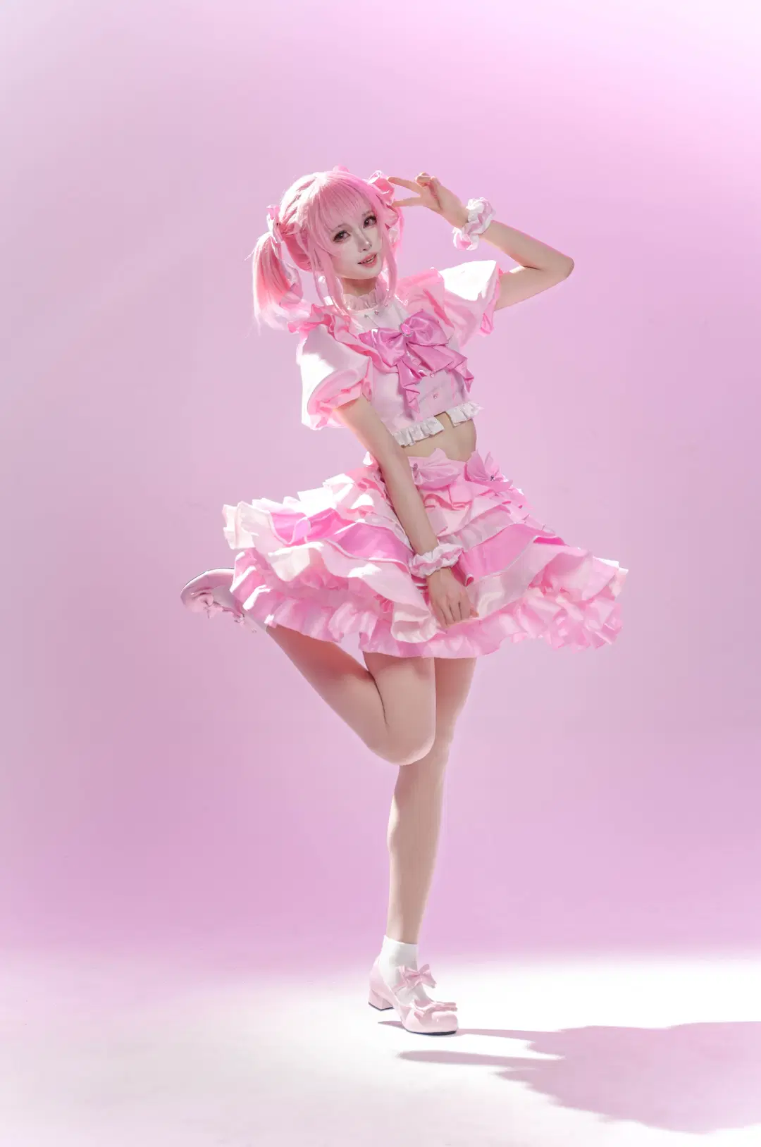【鹿目圆cos】魔法少女小圆打歌服，活力满满的动态全记录 - 时雨 - 第5张