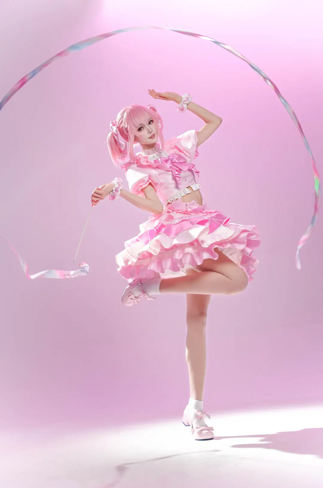 【鹿目圆cos】魔法少女小圆打歌服，超完整的活力动态动作参考 - 时雨 - 第3张