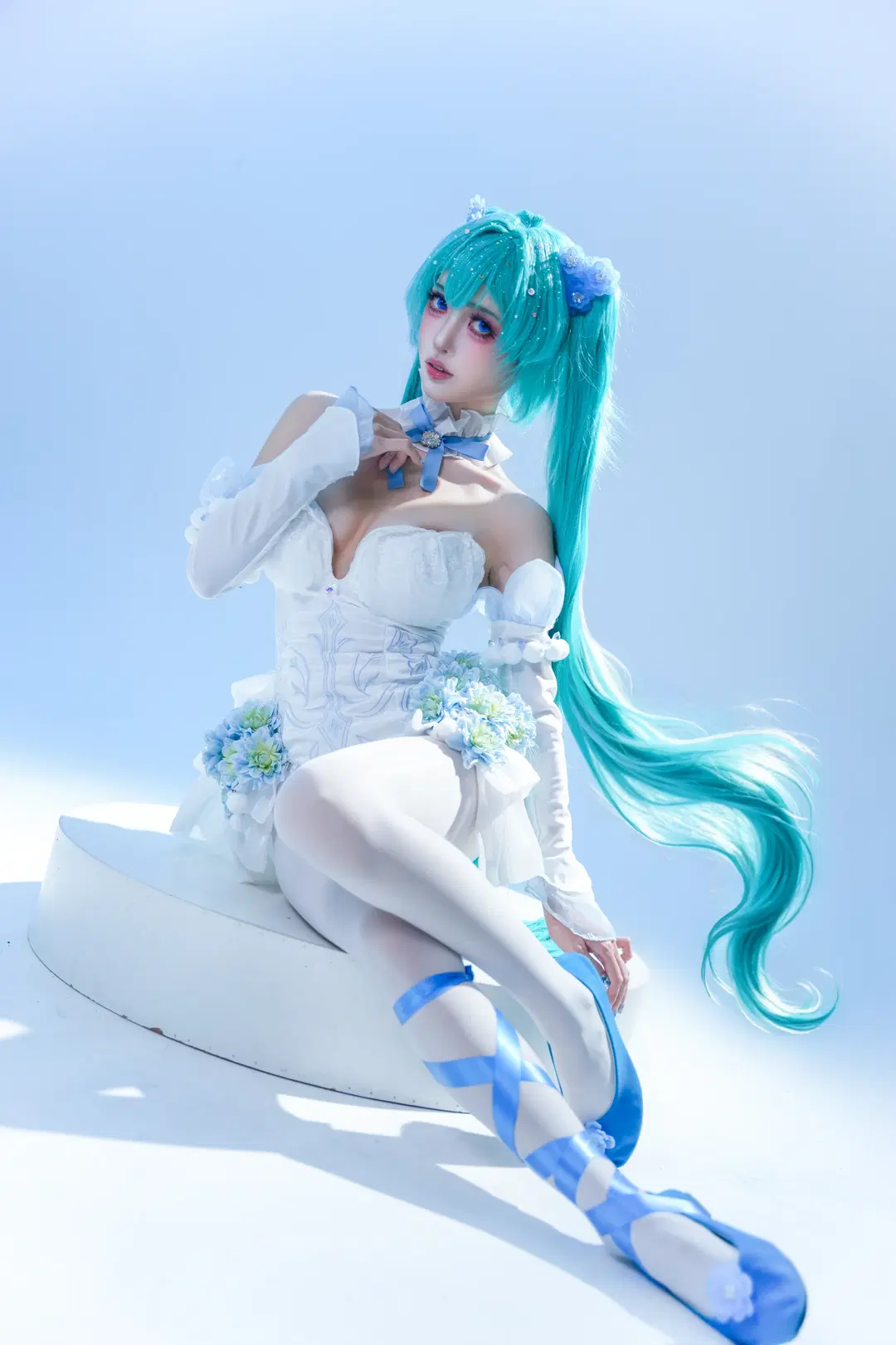 【初音未来cos】粉蝶花精灵的梦幻舞台感 - 时雨 - 第10张
